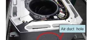 Места підключення повітряних водопроводів Duct connections